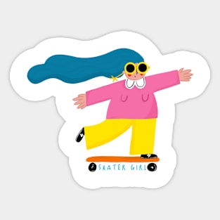 SKATER GIRL Sticker